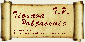 Tiosava Poljašević vizit kartica